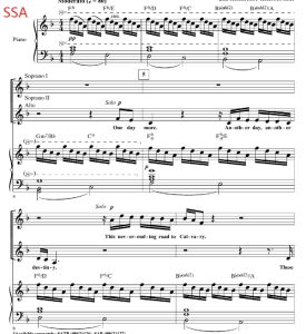 悲惨世界 One Day More 布莱默版 SSA 三声部童声女声 合唱线谱 有试听-云音圈