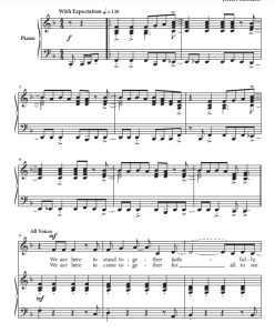 我们相信 We Believe 弗洛里奥版 高音齐唱+钢琴 合唱 伴奏音频-云音圈