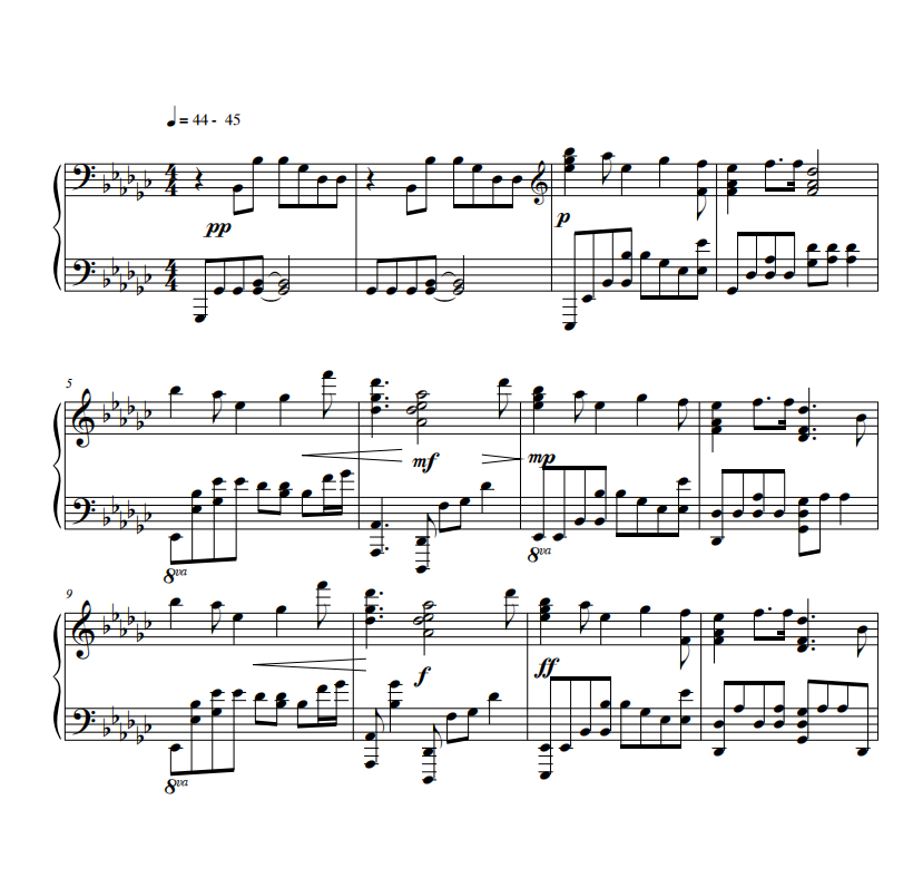我的世界主题曲 钢琴独奏 有试听