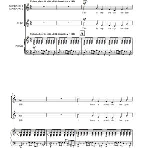 我的疯狂校园生活 This Is My Crazy Student Life SSA 三声部童声女声 合唱线谱  有试听-云音圈