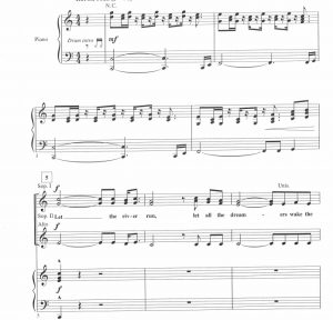 打工女郎 Let The River Run 科比肖版 SSA 三声部童声女声 流行合唱线谱 有试听-云音圈