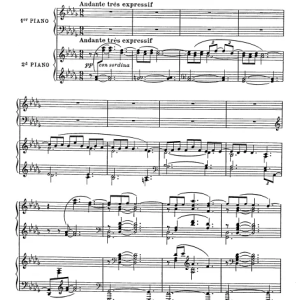 月光 德彪西 双钢琴谱  有试听-云音圈