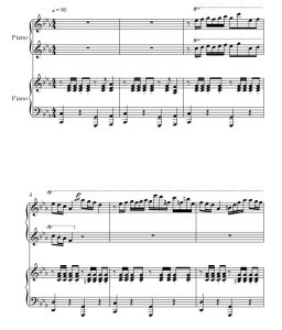 木偶 双钢琴谱  有试听-云音圈