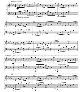 永恒的爱  钢琴独奏谱  有试听-云音圈