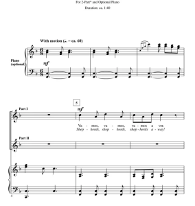 波多黎各圣诞歌 Pastores A Belen 阿卡贝拉 SA 二声部童声女声 合唱线谱 有试听-云音圈