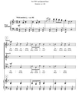 波多黎各圣诞歌 Pastores A Belen 阿卡贝拉 TTB 三声部男声 合唱线谱 有试听-云音圈