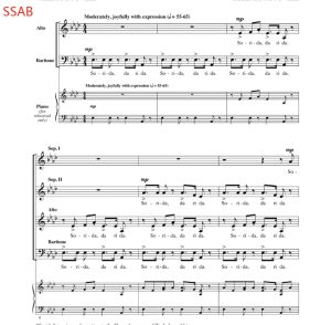 津巴布韦民歌 Sorida 鲍威尔版 阿卡贝拉 合唱 混声SATB SSAB 童声女声SSAA 男声TTBB 非洲打击乐 伴奏音频-云音圈