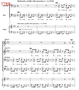 津巴布韦民歌 Sorida 鲍威尔版 阿卡贝拉 TTBB 四声部男声 合唱线谱 有试听-云音圈