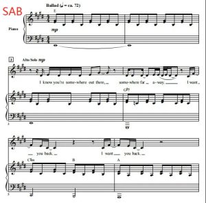 火星哥 Talking To The Moon 米勒版 SAB 三声部混声 流行合唱线谱 有试听-云音圈