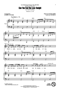 商品为SA 二声部合唱线谱 狮子王 Can You Feel The Love Tonight 施奈德版 童声女声合唱谱  有试听-云音圈