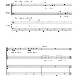 电话时间 The Telephone Hour SAB 三声部混声 合唱线谱  有试听-云音圈