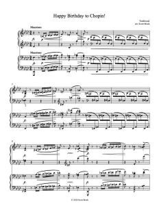 祝肖邦生日快乐 Happy Birthday Chopin 四手联弹 有试听-云音圈