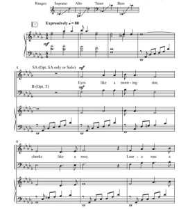 科罗拉多栈道 Colorado Trail 斯佩伐克版 SATB 四声部混声 合唱线谱  有试听-云音圈