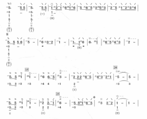 红星歌 琵琶谱 带伴奏音频+技法要点  有试听-云音圈