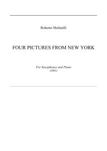 纽约四幅画  萨克斯钢琴总分谱  有试听-云音圈