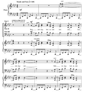 花生大电影串烧组曲 The Peanuts Movie 布莱默版 流行合唱 混声SATB SAB 童声女声SA 伴奏分谱 -云音圈