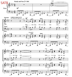 花生大电影串烧组曲 The Peanuts Movie 布莱默版 SATB 四声部混声 流行合唱线谱 有试听-云音圈