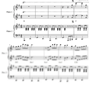 那个夏夜 双钢琴谱  有试听-云音圈