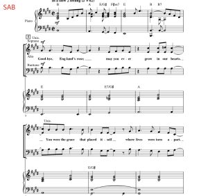 风中之烛 Candle In The Wind 1997 洛耶斯基版 SAB 三声部混声 流行合唱线谱 有试听-云音圈