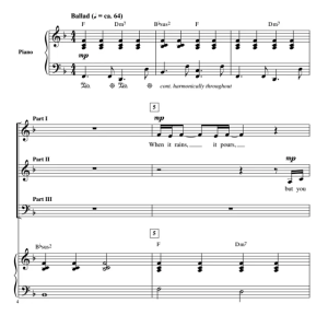 马斯格雷夫斯 彩虹 Rainbow 米勒版 SAB 三声部混声 流行合唱线谱 有试听-云音圈