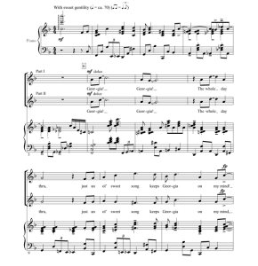 合唱线谱 Georgia On My Mind 贝尔格版 二声部童声女声合唱+钢琴 有试听-云音圈