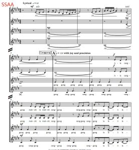 合唱线谱  Rasa Nusantara 阿卡贝拉 SSAA 四声部童声女声 无伴奏合唱 有试听-云音圈