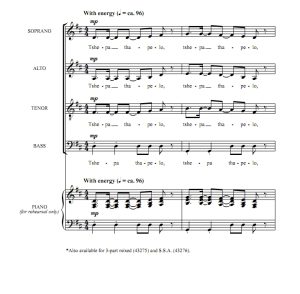 合唱线谱  Tshepa Thapelo 非洲民歌 格雷版 阿卡贝拉 SATB 四声部混声无伴奏合唱  有试听-云音圈