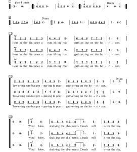 合唱简谱  storm SAB 三声部混声合唱-云音圈