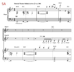 伴奏音频  中央公园 Trying Too Hard  流行合唱 混声SSATB SSAB 童声女声SSAA SA-云音圈