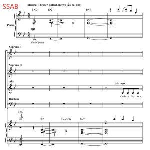 合唱线谱 中央公园 Trying Too Hard SSAB 四声部混声流行合唱 有试听-云音圈