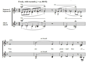 合唱线谱  你是我所有 All The Things You Are 科比肖版 阿卡贝拉 SSAA 四声部童声女声无伴奏合唱 有试听-云音圈