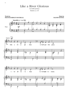 伴奏音频  像河流一样辉煌 四声部混声合唱SATB+钢琴-云音圈