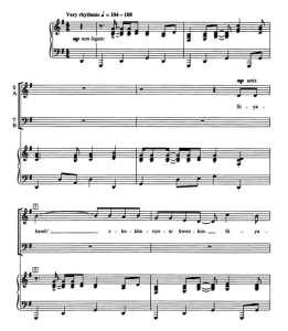合唱线谱 南非民歌 Siyahamba 摩尔版 SATB 四声部混声合唱 有试听-云音圈
