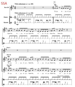 合唱线谱  南非民歌 Siyahamba 格雷版 阿卡贝拉 SSA 三声部童声女声无伴奏合唱 有试听-云音圈