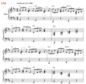 伴奏分谱 可怕的骷髅 Spooky Scary Skeletons 合唱 混声SAB ST 童声女声SA-云音圈