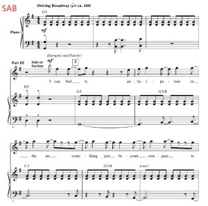 合唱线谱 寻找梦幻岛 Something About This Night SAB 三声部混声合唱 有试听-云音圈