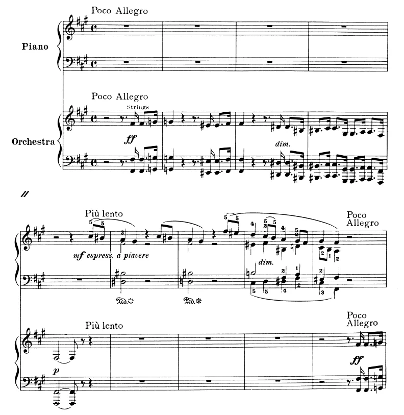 弗朗克的交响变奏曲 Franck Variations Symphoniques 双钢琴谱 有试听