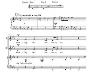 伴奏音频  暗黑怪谈 Something in the Dark 合唱 混声SAB 童声女声SA-云音圈