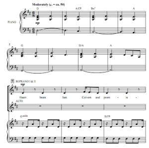 商品为SSA 三声部合唱线谱 暮光之城4 A Thousand Years 贝克版 童声女声合唱线谱 有试听-云音圈