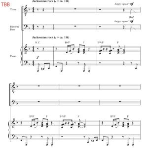 合唱线谱  杰克逊 黑与白 Black or White TBB 三声部男声流行合唱 有试听-云音圈