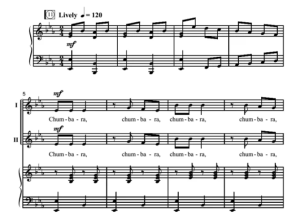 商品为伴奏音频  法国民歌 Chumbara 佩里版 合唱 齐唱-云音圈
