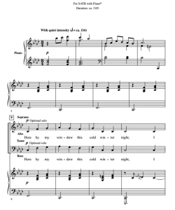 商品为SATB 四声部合唱线谱 烛光 Candleglow 克罗克版  混声合唱谱 有试听-云音圈