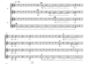 合唱线谱 瓦斯克斯 Kekatu dziesma 阿卡贝拉 SSSSAAAA 八声部无伴奏女声合唱 有试听-云音圈