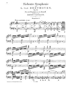 贝多芬 第七交响曲  双钢琴  分谱版-云音圈