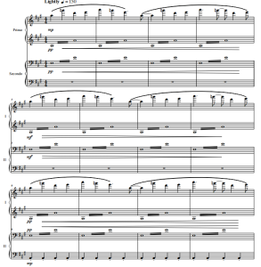 飞机场 ZEN aeropolis 四手联弹谱  有试听-云音圈