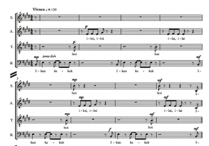 合唱线谱  马来童谣 Ikan Kekek SATB 四声部混声合唱 有试听-云音圈