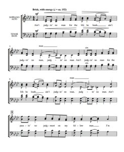 合唱线谱  Ain't Judgin' No Man 吉尔平版 阿卡贝拉 SATB 四声部混声无伴奏合唱 有试听-云音圈