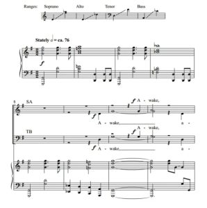 伴奏音频  Awake, My Soul, and Sing! 合唱 混声 SATB 童声女声 SSA 有试听-云音圈