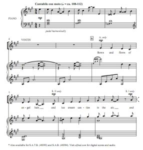 商品为SSA 三声部合唱线谱  Both Sides Now 利维特版 童声女声流行合唱谱  有试听-云音圈