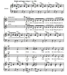 伴奏音频  Candy Cane Lane 吉尔平版 圣诞爵士合唱 童声女声SSA SA 有试听-云音圈